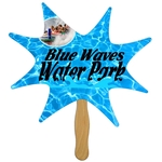 Burst Hand Fan Full Color (1 Side)