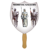 Shield 2 Hand Fan Full Color (1 Side)... from ASI 67620 Lion Circle Corp