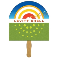 Half Moon Hand Fan Full Color (1 Side)