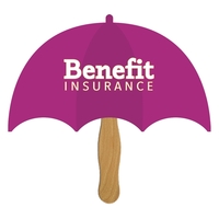 Umbrella Hand Fan Full Color (1 Side)