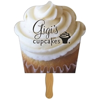 Cupcake Hand Fan Full Color (1 Side)