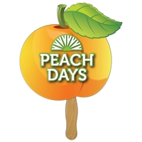 Peach Hand Hand Fan Full Color (1 Side)... from ASI 67620 Lion Circle Corp