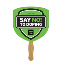 Shield Hand Fan Full Color (1 Side)