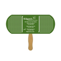 Band Aid/Pill Hand Fan Full Color (1 Side)