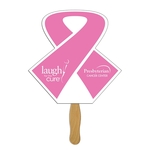 Open Ribbon Hand Fan Full Color (1 Side)
