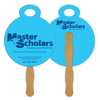 Stop Watch Hand Fan Full Color (2 Sides)