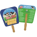 Tapered Square Hand Fan Full Color (2 Sides)