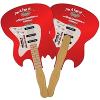 Electric Guitar Hand Fan Full Color (2 Sides)