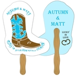 Boot Hand Fan Full Color (2 Sides)