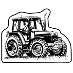 Key Tags - Soft Vinyl - Stock Shape Collection - Tractor