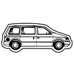 Key Tags - Soft Vinyl - Stock Shape Collection - Mini Van