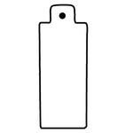 Key Tags - Soft Vinyl - Stock Shape Collection - Bottle