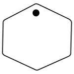 Key Tags - Soft Vinyl - Stock Shape Collection - Hexagon