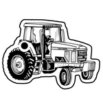 Key Tags - Soft Vinyl - Stock Shape Collection - Tractor