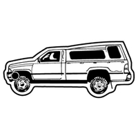 Key Tags - Soft Vinyl- Stock Shape Collection - Pickup Truck