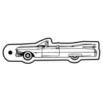 Key Tags - Soft Vinyl - Stock Shape Collection - Cadillac