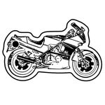 Key Tags - Soft Vinyl - Stock Shape Collection - Motorcycle