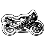 Key Tags - Soft Vinyl - Stock Shape Collection - Motorcycle