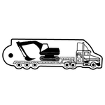 Key Tags - Soft Vinyl- Stock Shape Collection - Hauler Truck