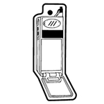 Key Tags - Soft Vinyl - Stock Shape Collection - Cell Phone