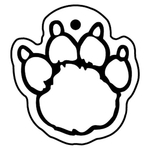 Key Tags - Soft Vinyl - Stock Shape Collection - Paw