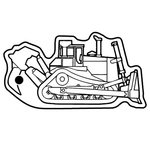 Key Tags - Soft Vinyl-Stock Shape Collection - Bulldozer