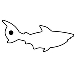 Key Tags - Soft Vinyl - Stock Shape Collection - Shark