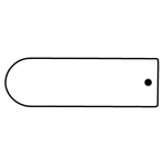 Key Tags - Soft Vinyl - Stock Shape Collection - Rectangle