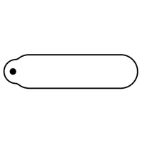 Key Tags - Soft Vinyl - Spot Color Screen Print -... from ASI 80210 Quikey...