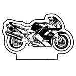 Key Tags - Soft Vinyl - Stock Shape Collection - Motorcycle