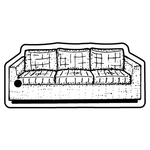 Key Tags - Soft Vinyl - Stock Shape Collection - Couch