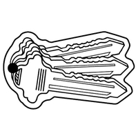 Key Tags - Soft Vinyl - Spot Color Screen Print -... from ASI 80210 Quikey...