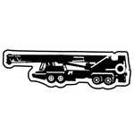 Key Tags - Soft Vinyl- Stock Shape Collection - Mobile Crane