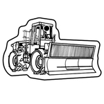 Key Tags - Soft Vinyl - Stock Shape Collection - Bulldozer