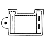 Key Tags - Soft Vinyl - Stock Shape Collection - Castle