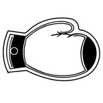 Key Tags - Soft Vinyl- Stock Shape Collection - Boxing Glove