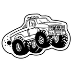 Key Tags - Soft Vinyl-Stock Shape Collection - Monster Truck