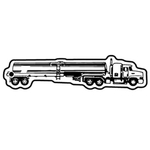 Key Tags - Soft Vinyl- Stock Shape Collection - Tanker Truck