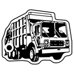 Key Tags - Soft Vinyl - Stock Shape Collection - Trash Truck