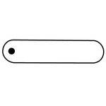 Key Tags - Soft Vinyl - Stock Shape Collection - Oval