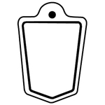 Key Tags - Soft Vinyl - Stock Shape Collection - Shield