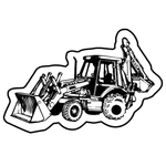 Key Tags - Soft Vinyl - Stock Shape Collection - Backhoe
