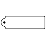 Key Tags - Soft Vinyl - Stock Shape Collection - Rectangle