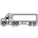 Key Tags - Soft Vinyl - Stock Shape Collection - Semi Truck