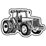 Key Tags - Soft Vinyl - Stock Shape Collection - Tractor