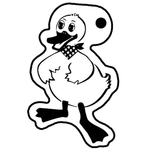 Key Tags - Soft Vinyl - Stock Shape Collection - Duck