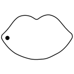 Key Tags - Soft Vinyl - Stock Shape Collection - Lips