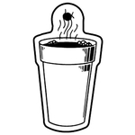 Key Tags - Soft Vinyl - Stock Shape Collection - Coffee Cup