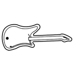Key Tags - Soft Vinyl - Stock Shape Collection - Guitar