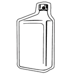Key Tags - Soft Vinyl - Stock Shape Collection - Oil Bottle